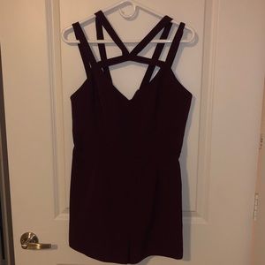Maroon/Burgundy Romper